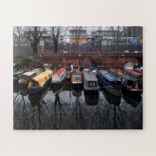 Aangelegde smalbootreflectie Little Venice Londen Legpuzzel