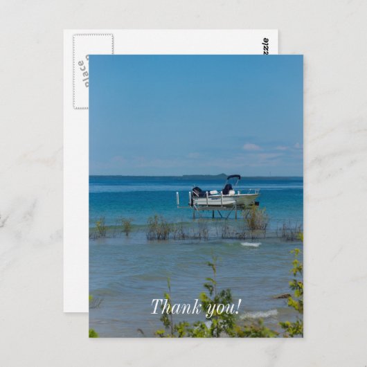 Aangemeerd bij Mackinac Briefkaart (Voorkant / Achterkant)