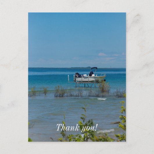 Aangemeerd bij Mackinac Briefkaart (Voorkant)