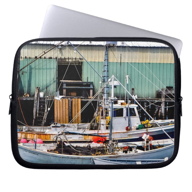 Aangemeerde boten laptop sleeve (Voorkant)