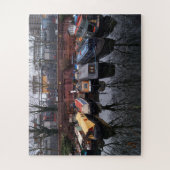 Aangemeerde smalbootreflectie Little Venice Londen Legpuzzel (Verticaal)