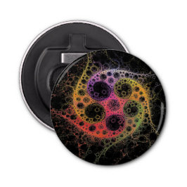 Aangemeld bij de Center Bottle Open Button Flesopener