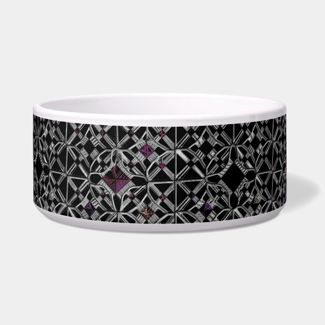 Aangemeld bij de Crossroad Ceramic Pet Bowl Voerbakje (Voorkant)