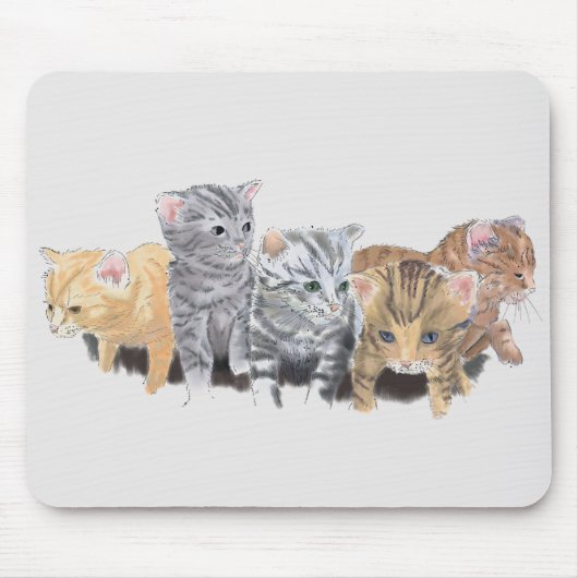 Aangenaam Cute Kittens Muismat (Voorkant)