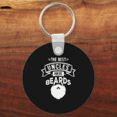 Aangenaam, de beste Uncles heeft laarzen afdrukken Sleutelhanger (Voorkant)