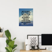 Aangenaam in Gods zicht Psalm 19:14 Bijbelvers Poster (Thuiskantoor)