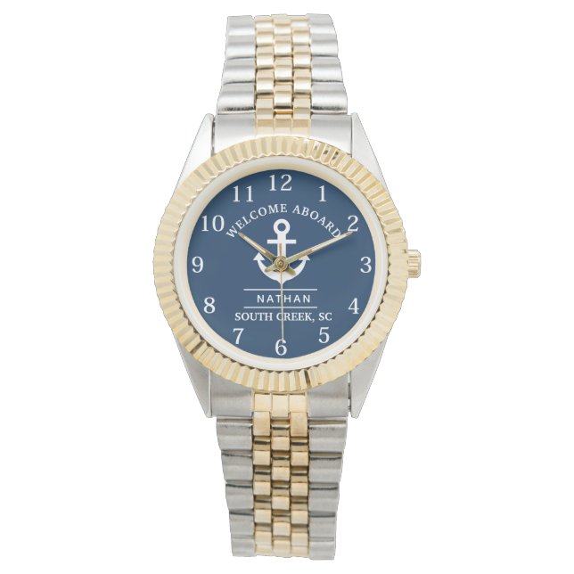 Aangenaam kennis te maken Aangepaste naam Horloge (Voorkant)