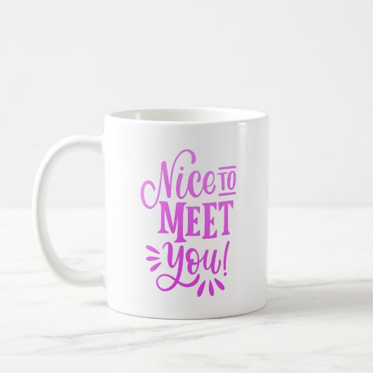 Aangenaam kennis te maken koffiemok (Links)