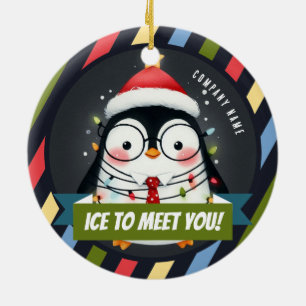 Aangenaam kennis te maken! Temp - Kantoor Kerstfe Keramisch Ornament