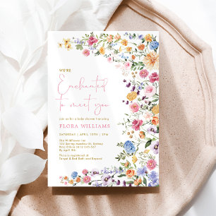 Aangenaam kennis te maken: Wildflower Girl Baby Sh Kaart