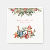 Aangenaam kerstfeest servet (Voorkant)