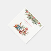 Aangenaam kerstfeest servet (Hoek)