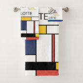 Aangenaam neoplasticisme Art Monogram. Brief C Bad Handdoek (Insitu)