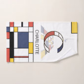 Aangenaam neoplasticisme Art Monogram. Brief C Bad Handdoek (Handdoek)