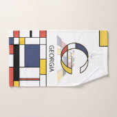 Aangenaam neoplasticisme Art Monogram. Brief G Bad Handdoek (Handdoek)