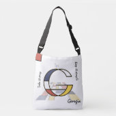 Aangenaam neoplasticisme Art Monogram. Brief G Crossbody Tas (Voorkant)
