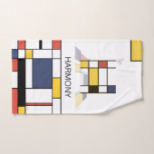 Aangenaam neoplasticisme Art Monogram. Brief H Bad Handdoek (Handdoek)