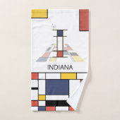 Aangenaam neoplasticisme Art Monogram. Brief I Bad Handdoek (Handdoek)