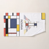 Aangenaam neoplasticisme Art Monogram. Brief I Bad Handdoek (Handdoek)