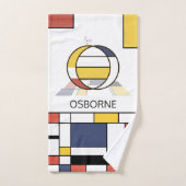 Aangenaam neoplasticisme Art Monogram. Brief O Bad Handdoek (Handdoek)