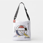 Aangenaam neoplasticisme Art Monogram. Brief Q Crossbody Tas (Voorkant)