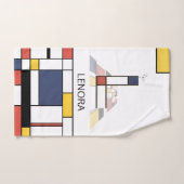 Aangenaam neoplasticisme Art Monogram. Letter L Bad Handdoek (Handdoek)