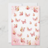 Aangenaam om te ontmoeten u vlinder meisje Baby sh Kaart (Achterkant)