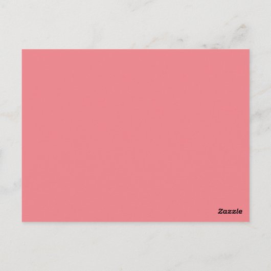 Aangenaam Roze en Zwart Dank u Briefkaart (Achterkant)