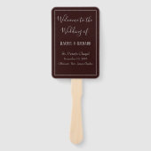 Aangenaam trouwprogramma handwaaier (Voorkant)