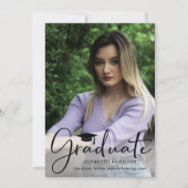 Aangenaam Typografiescript voor/achter Afstuderen Kaart (Voorkant)