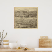 Aangenaam Uitzicht Boerderij Poster (Keuken)