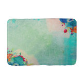 Aangename abstracte bloem waterverfpatroon  badmat (Voorkant)