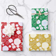 AANGENAME BLOEMMOTIEVEN IN GOUD, ROOD & GROEN