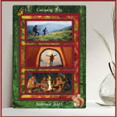 Aangename Camping Herinneringen Foto Keepsake Fotoplaat