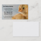 Aangename Cute Yellow Baby Chick Foto Visitekaartje (Voorkant / Achterkant)