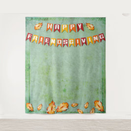 Aangename Friendsgiving Thanksgiving Foto Achtergr Wandkleed