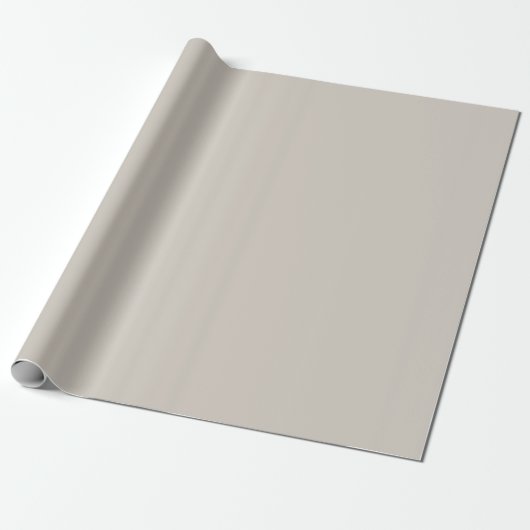 Aangename Grijs Effen Kleur Cadeaupapier (Uitgerold)