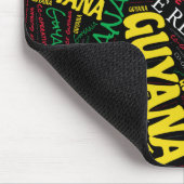 Aangename Guyaanse vlagkleuren Patriotisch Muismat (Hoek)