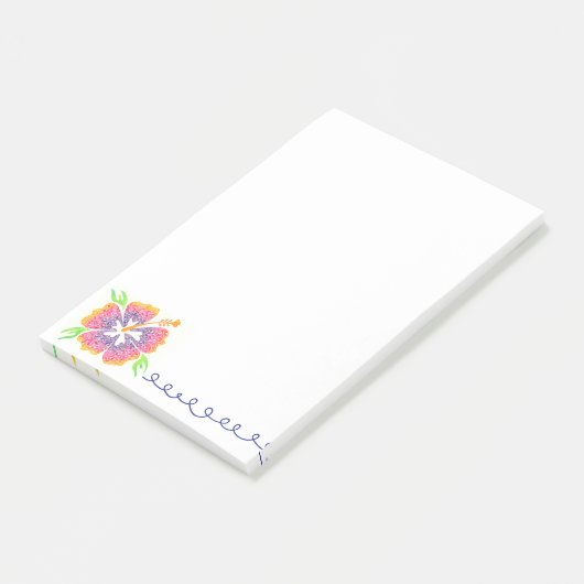 Aangename Hibiscus Post-it-briefjes Post-it® Notes (Schuin)