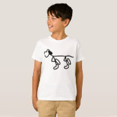 Aangename hondenhond, purp, hond t-shirt (Voorkant volledig)