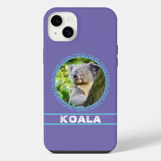 aangename koala iPhone hoesje (Achterkant)