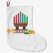 aangename kwanzaa kaarsen grote kerstsok (Voorkant)