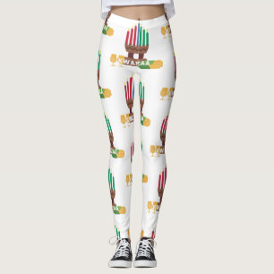 aangename kwanzaa kaarsen leggings