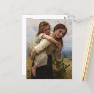 Aangename last William Adolphe Bouguereau Briefkaart