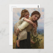 Aangename last William Adolphe Bouguereau Briefkaart (Voorkant / Achterkant)