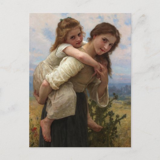 Aangename last William Adolphe Bouguereau Briefkaart (Voorkant)