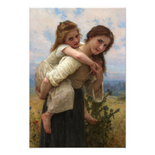 Aangename last William Adolphe Bouguereau Foto Afdruk