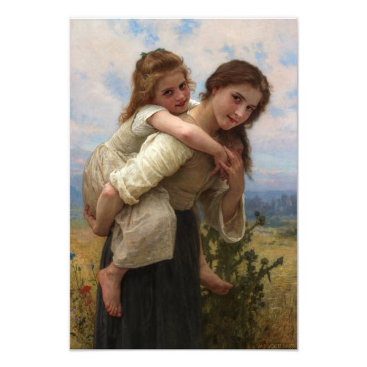 Aangename last William Adolphe Bouguereau Foto Afdruk (Voorkant)