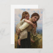 Aangename last William Adolphe Bouguereau Informatiekaartje (Voorkant / Achterkant)