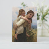 Aangename last William Adolphe Bouguereau Informatiekaartje (Staand voorkant)